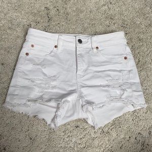 white, american eagle jeans, size 0